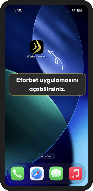 Eforbet uygulamasını açabilirsiniz.